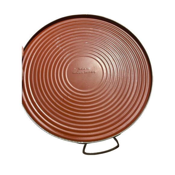 Vintage Western Germany 1920s/1930s Rose Reverse Painted Platter - Picture 4 of 4